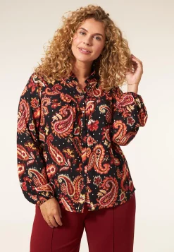 Hot Miss Etam Blouse print zwart Multi zwart