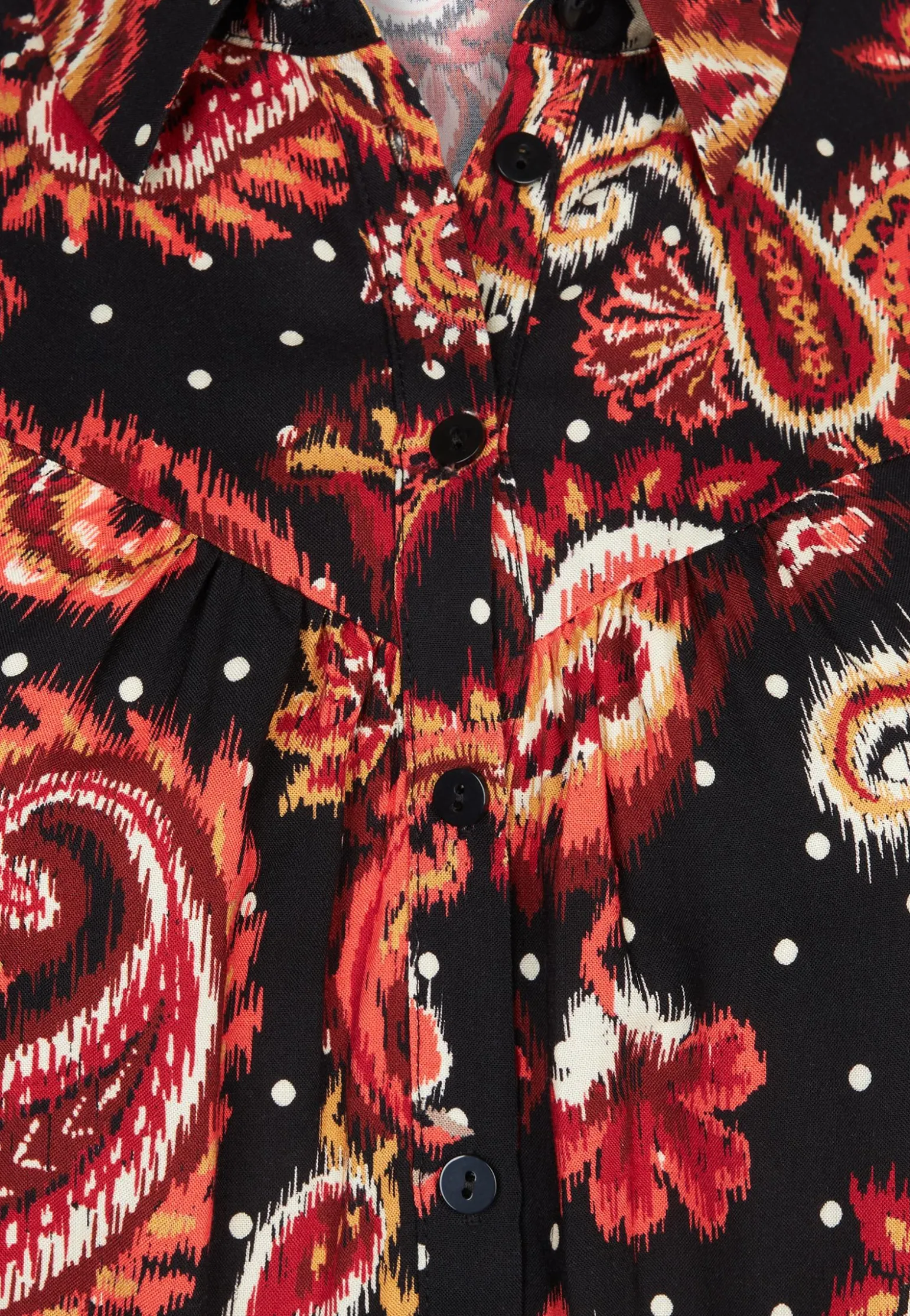 Hot Miss Etam Blouse print zwart Multi zwart