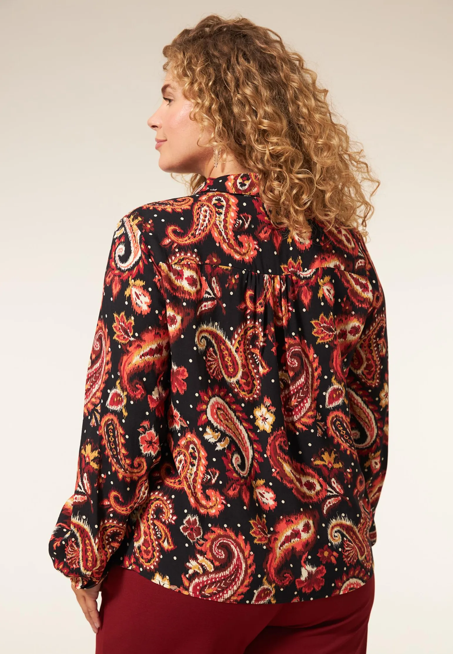 Hot Miss Etam Blouse print zwart Multi zwart