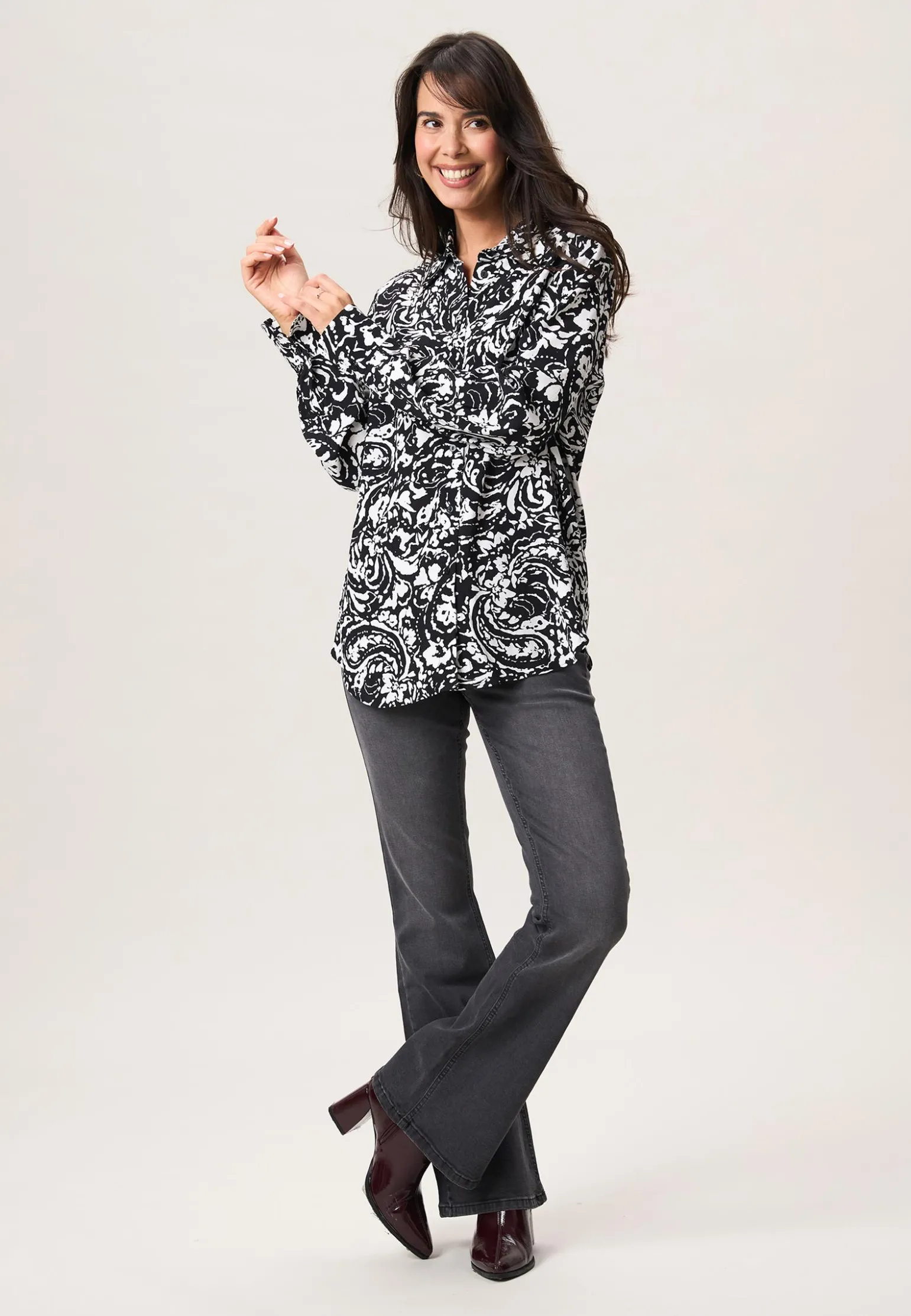 Discount Miss Etam Blouse print zwart Multi zwart