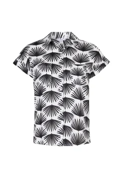 Miss Etam Blouse print zwart Multi offwhite