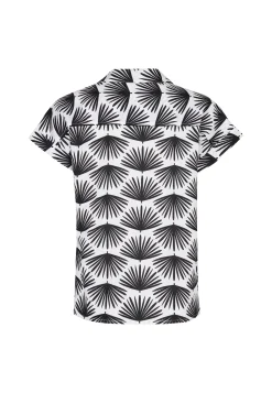 Miss Etam Blouse print zwart Multi offwhite