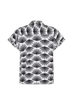 Outlet Miss Etam Blouse print zwart Multi offwhite