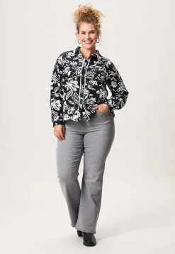 New Miss Etam Blouse print zwart wit Multi zwart