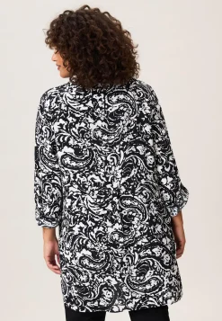 Best Miss Etam Blouse print zwart wit Multi zwart