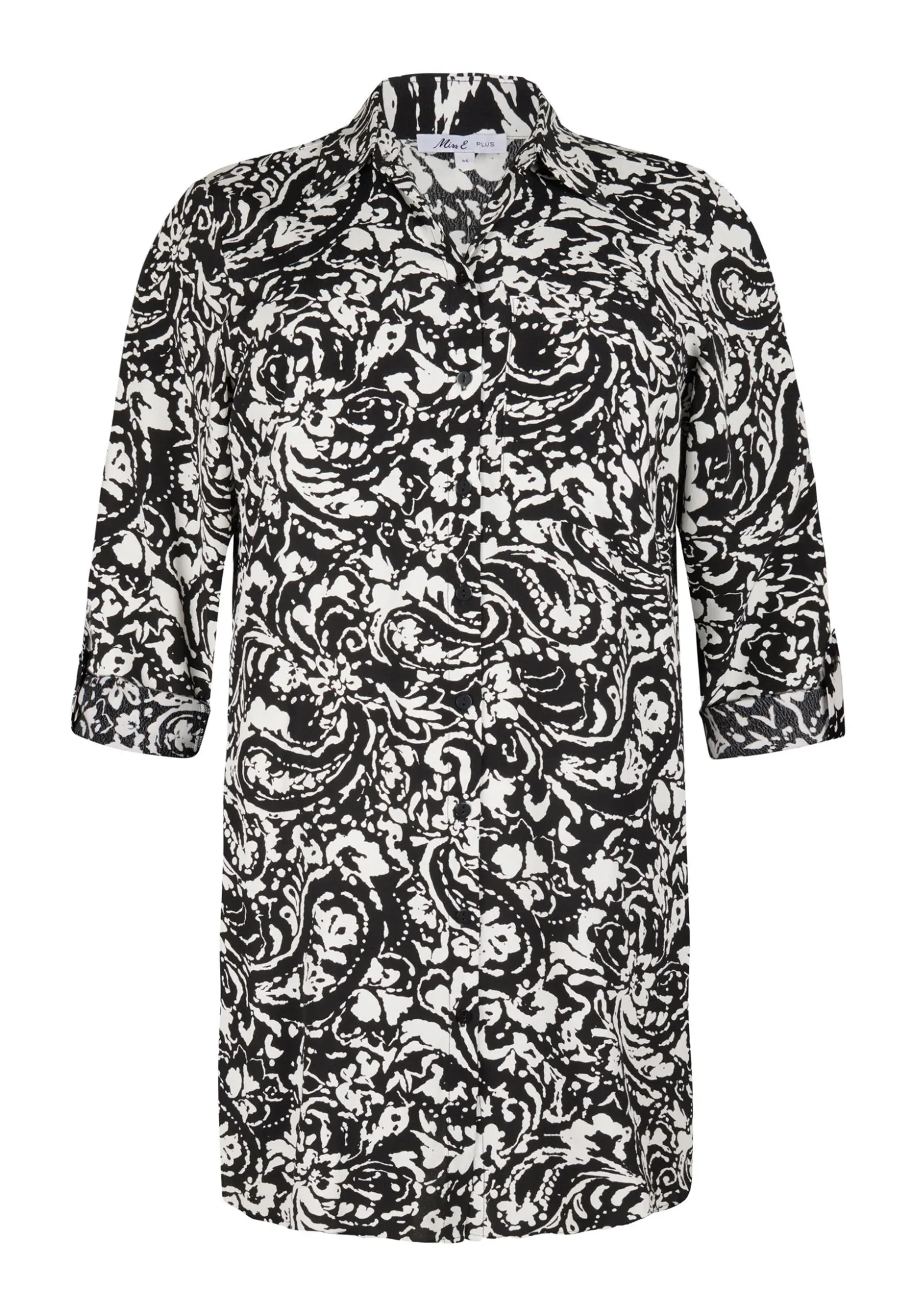 Best Miss Etam Blouse print zwart wit Multi zwart