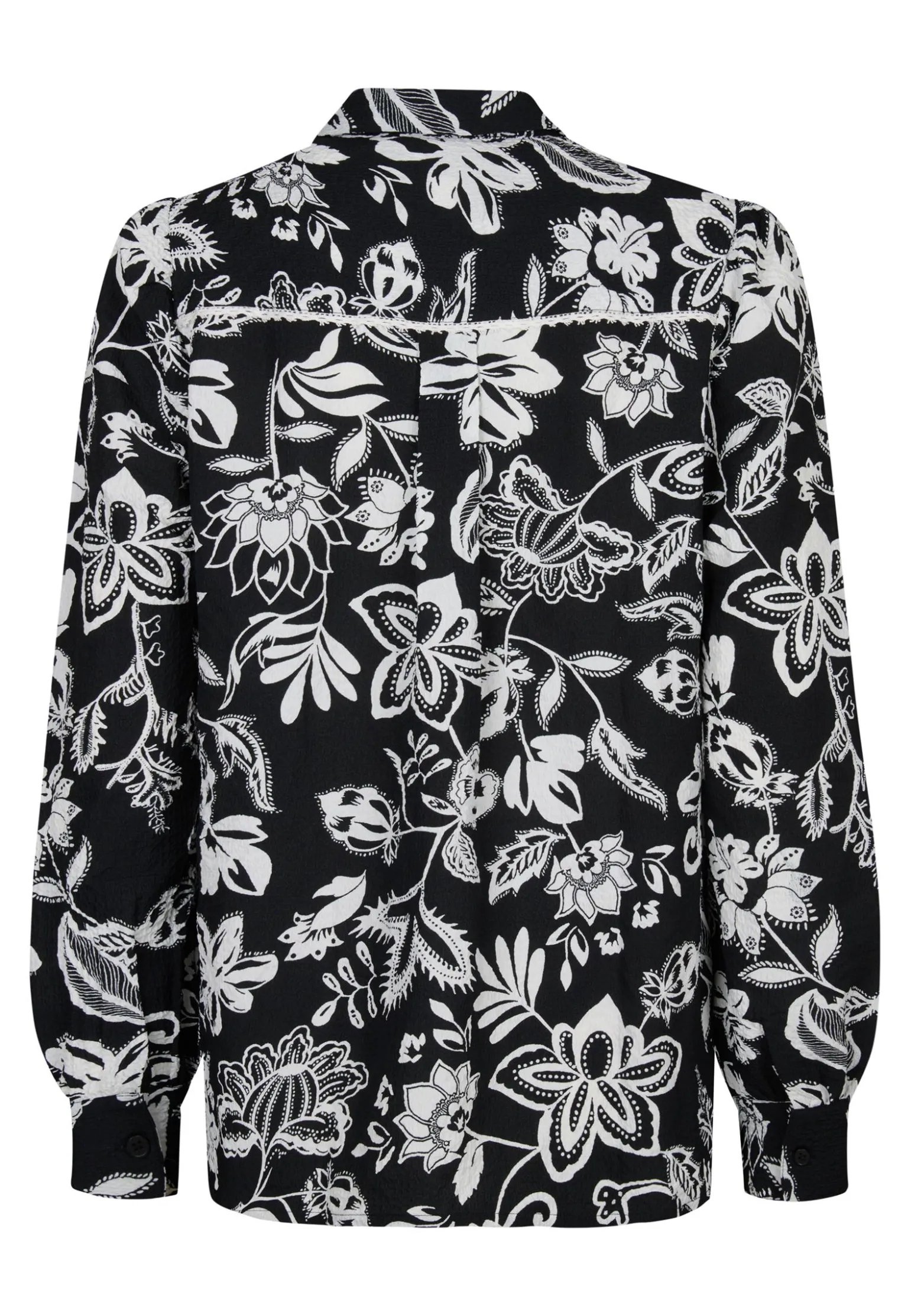 Outlet Miss Etam Blouse print zwart wit Multi zwart