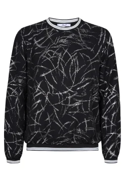 New Miss Etam Blouse print zwart zilver Multi silver
