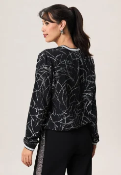 New Miss Etam Blouse print zwart zilver Multi silver