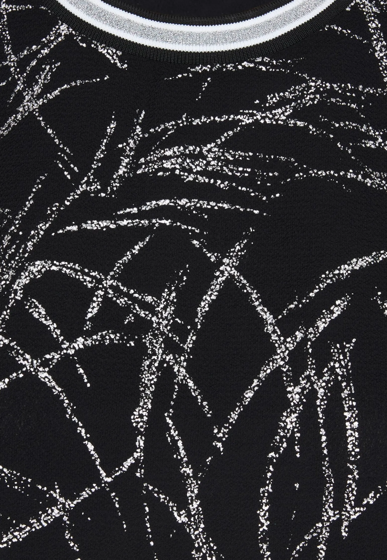 New Miss Etam Blouse print zwart zilver Multi silver