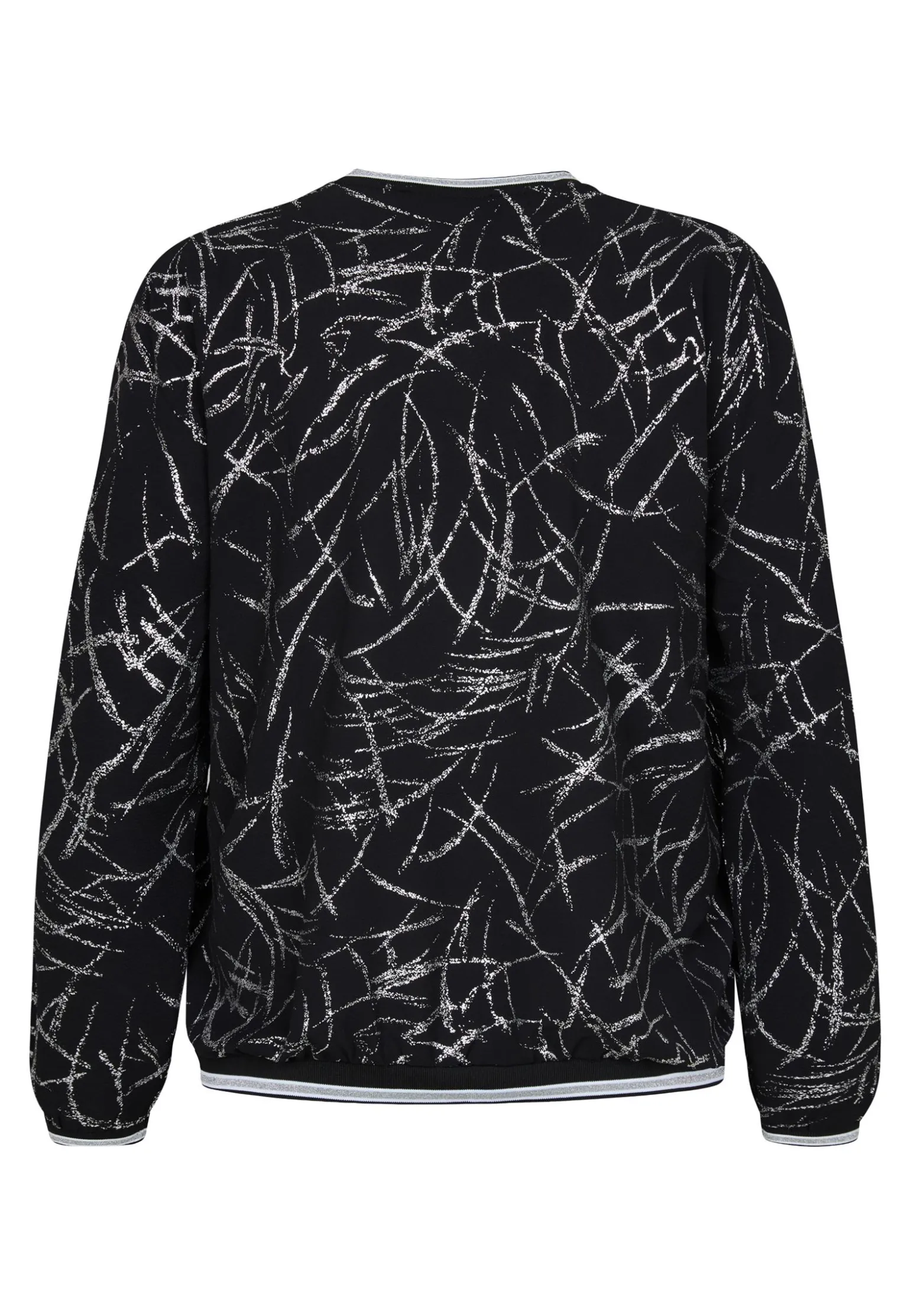 Discount Miss Etam Blouse print zwart zilver Multi silver