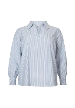 Miss Etam Blouse streep blauw Multi parelblauw