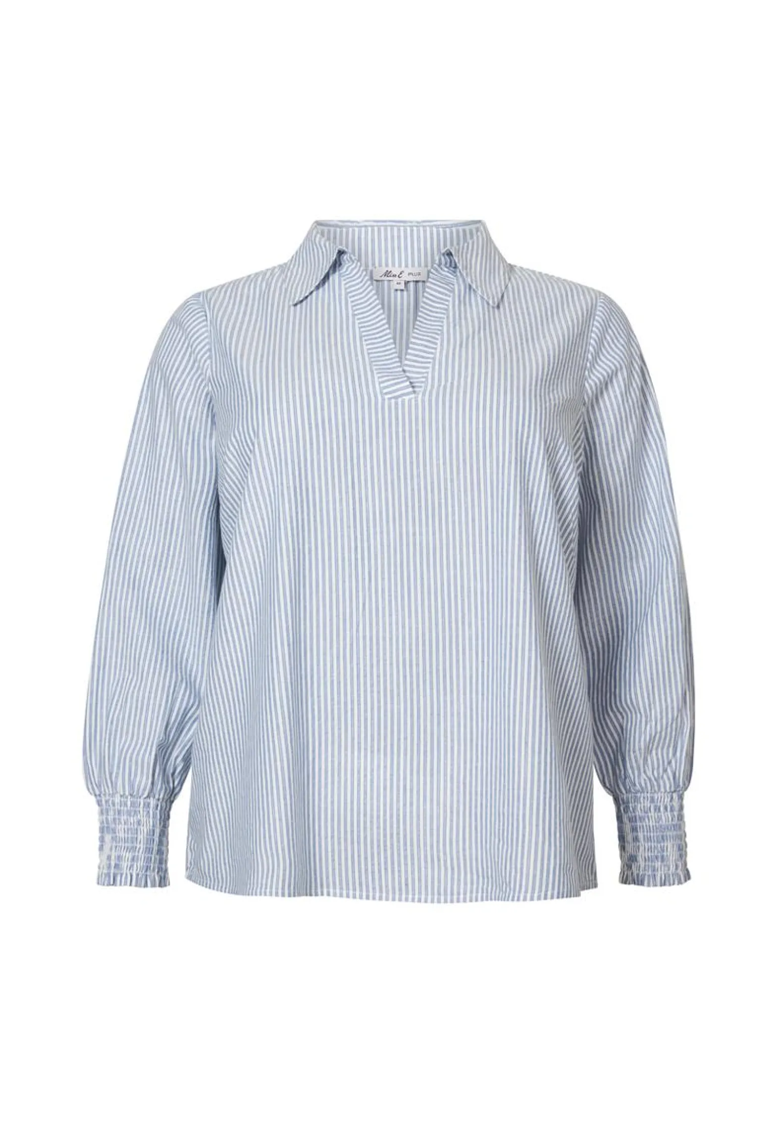 Miss Etam Blouse streep blauw Multi parelblauw