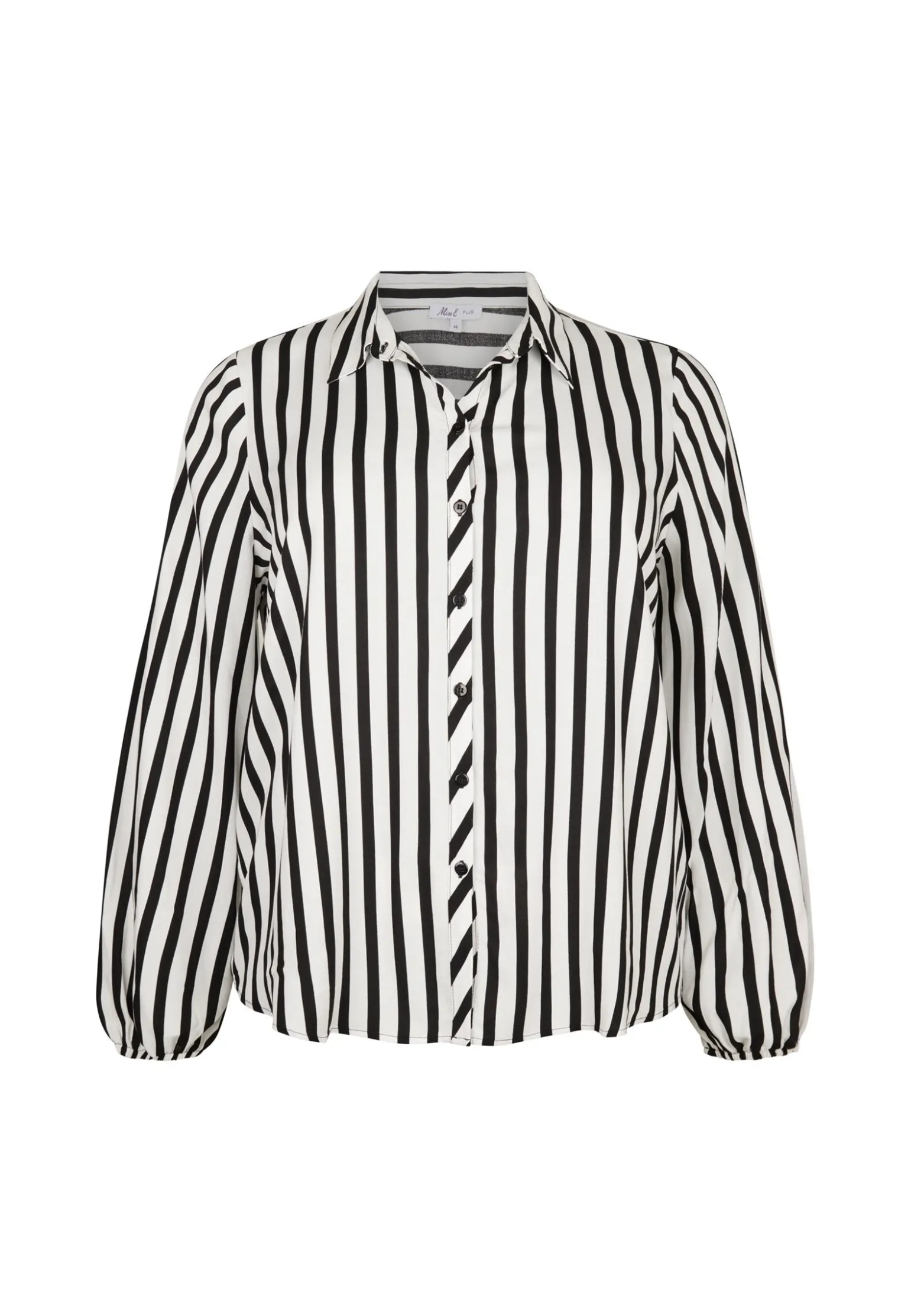 Outlet Miss Etam Blouse streep zwart Multi zwart