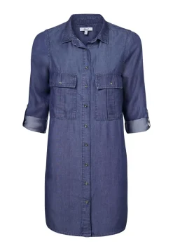Best Miss Etam Blouse tencel blauw Medium denim