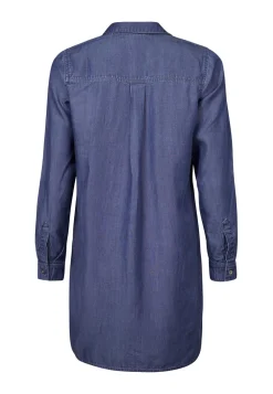 Best Miss Etam Blouse tencel blauw Medium denim