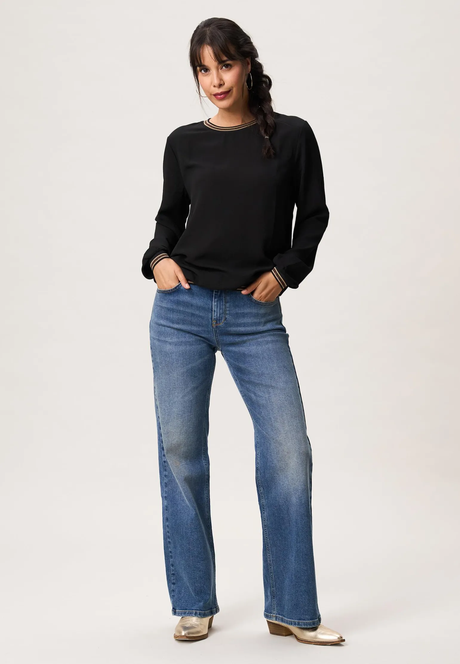 Clearance Miss Etam Blouse Zwart
