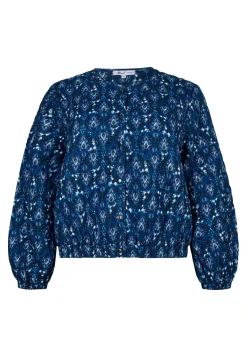 Clearance Miss Etam Bomber padded print blauw Multi cyan