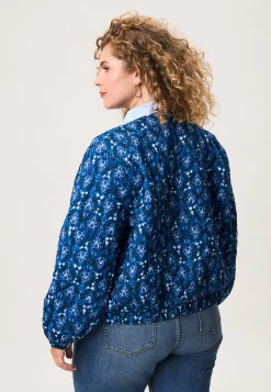 Clearance Miss Etam Bomber padded print blauw Multi cyan