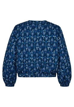 Clearance Miss Etam Bomber padded print blauw Multi cyan
