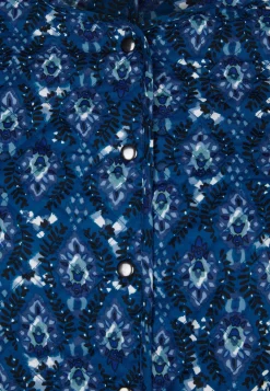 Clearance Miss Etam Bomber padded print blauw Multi cyan