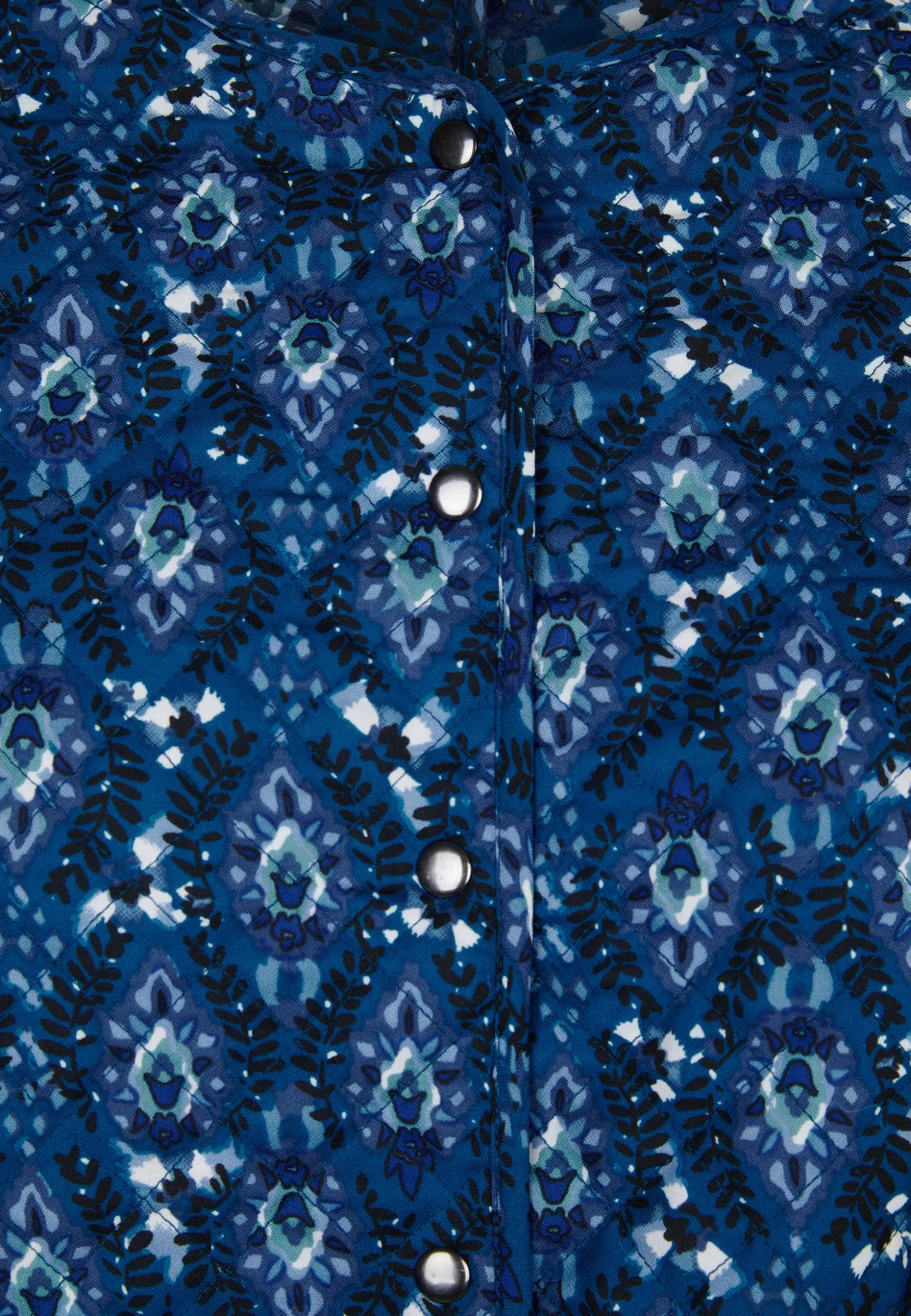 Outlet Miss Etam Bomber padded print blauw Multi cyan