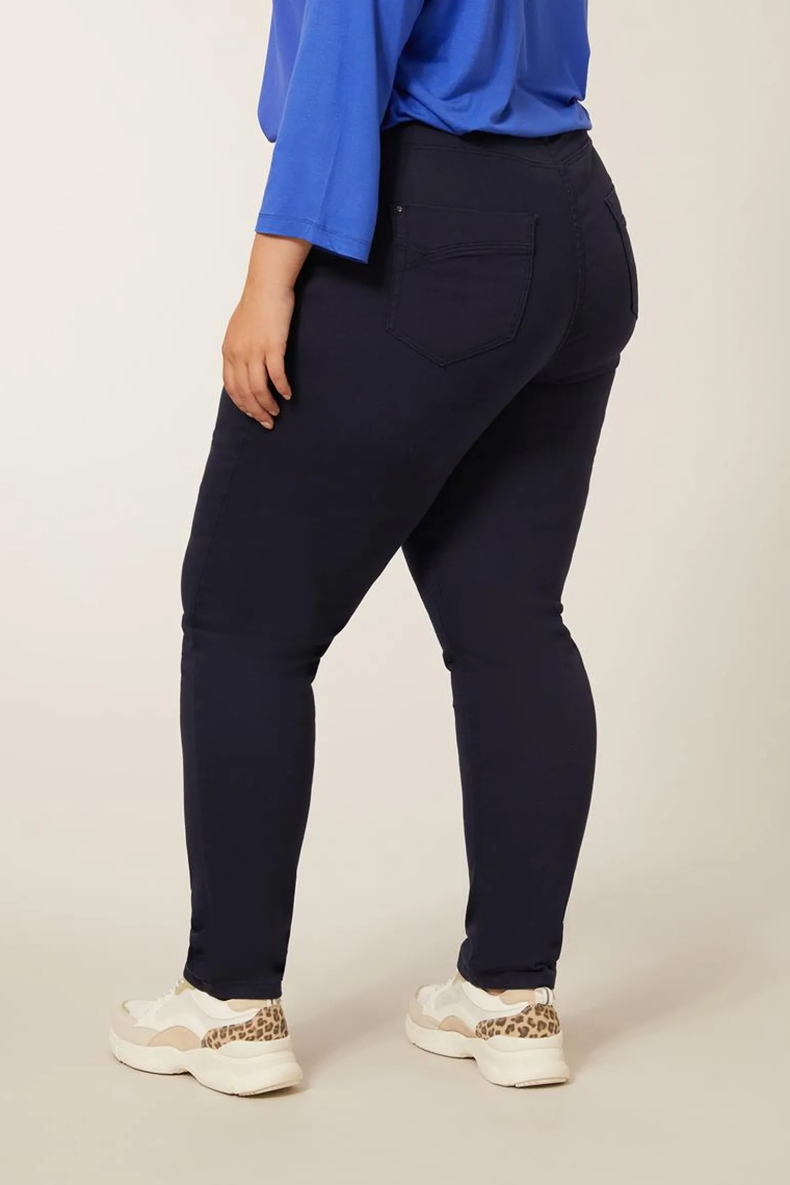 Outlet Miss Etam Broek blauw 32" Donkerblauw