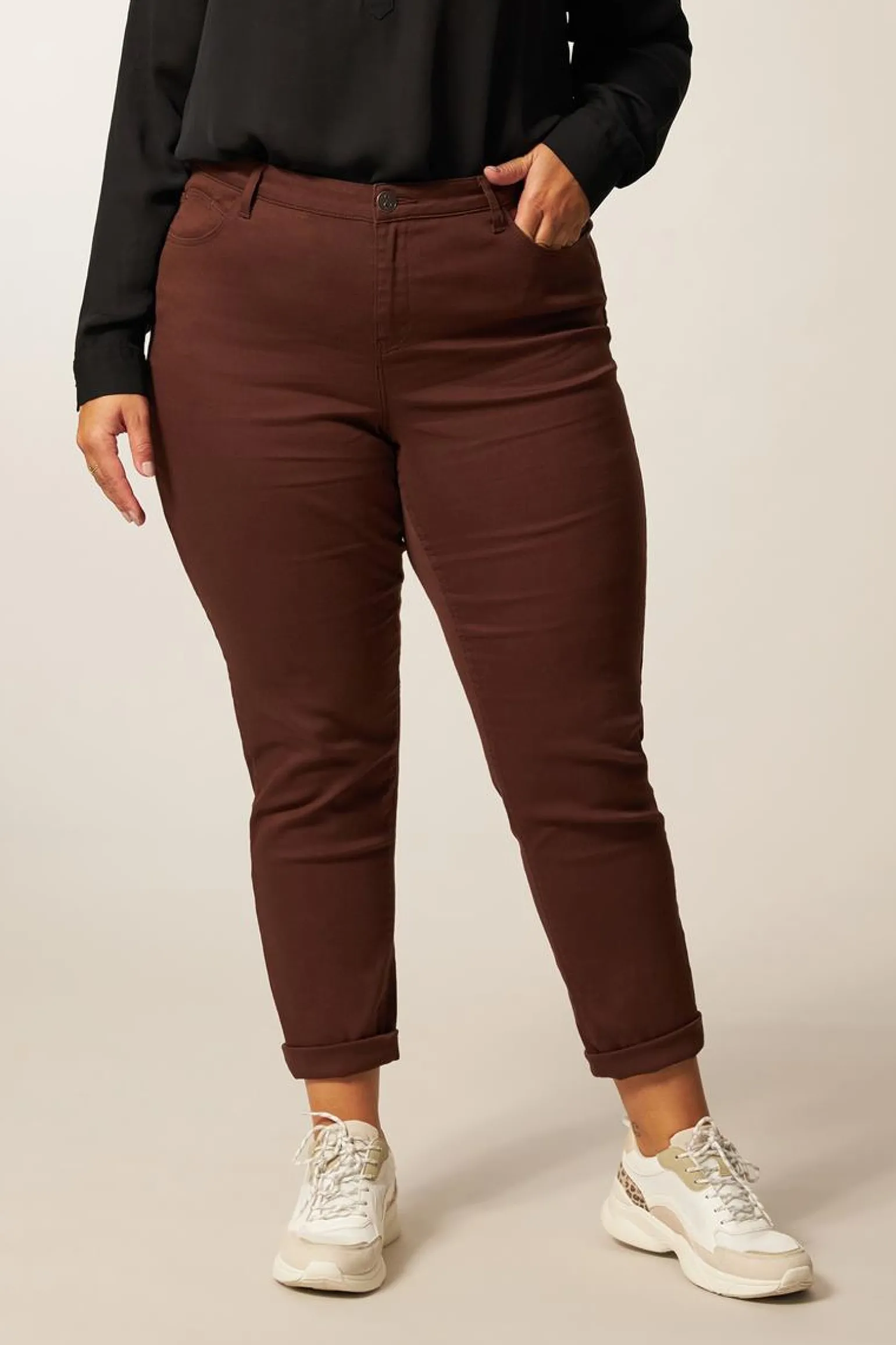 Discount Miss Etam Broek bruin 32" Coffee