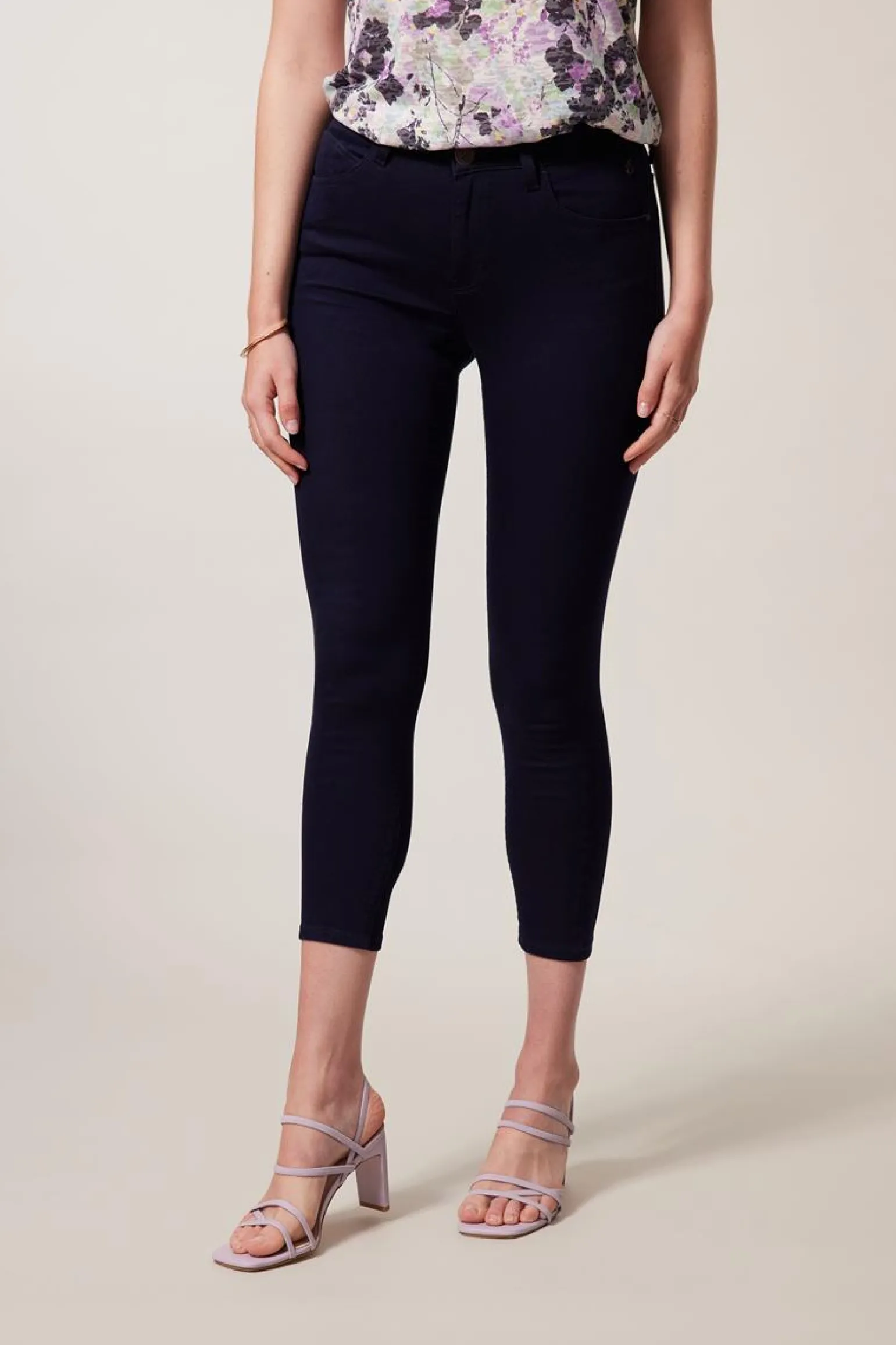 Discount Miss Etam Broek 'Elise' 7/8 blauw Donkerblauw