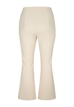 Miss Etam Broek flared leg naturel Light sand