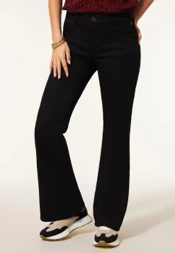 Online Miss Etam Broek flared leg 32" Zwart