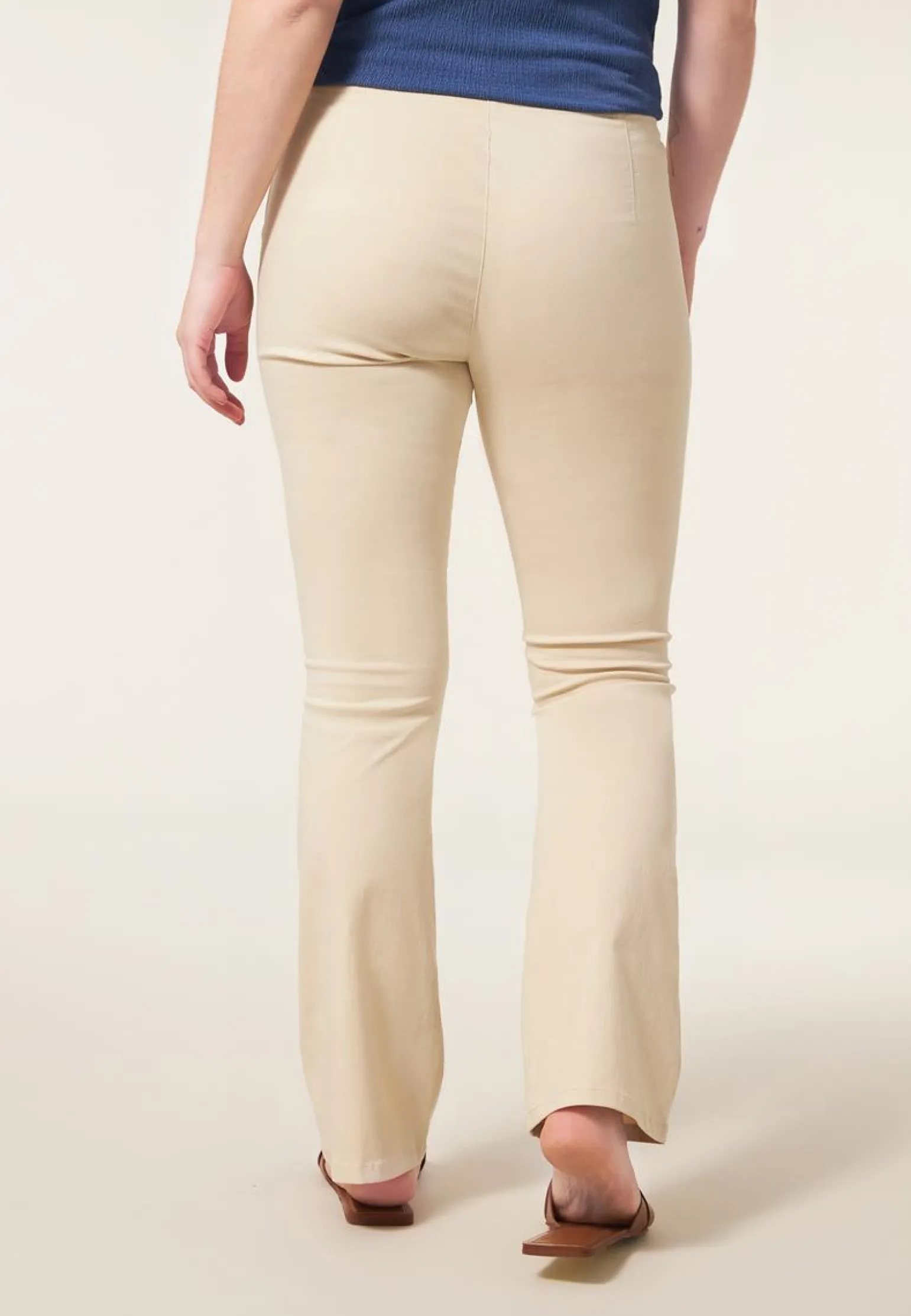 Best Miss Etam Broek flared naturel 32" Sand