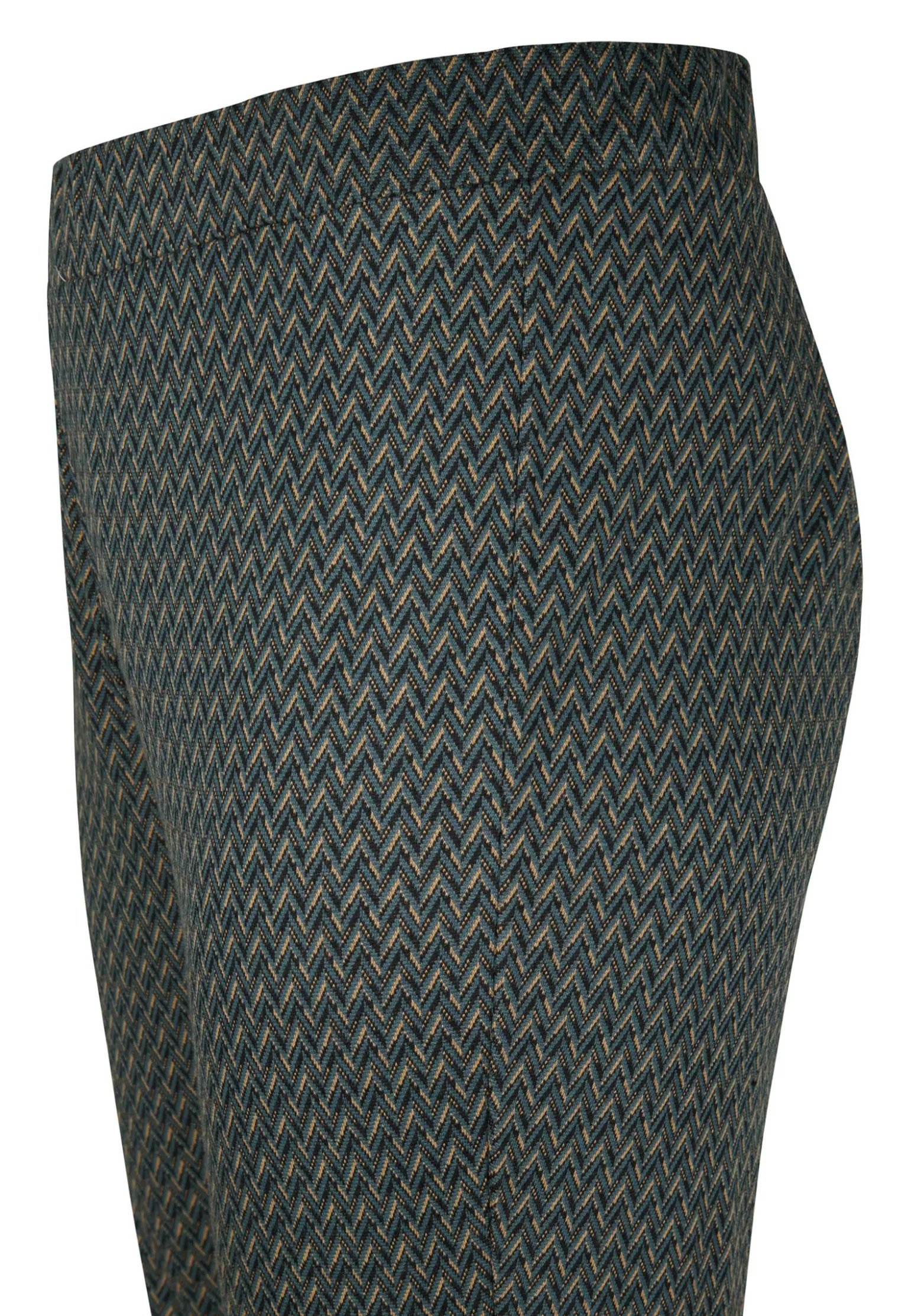 Sale Miss Etam Broek flared print groen Multi cyan