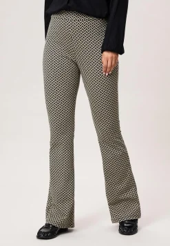 Clearance Miss Etam Broek flared print zwart Multi zwart