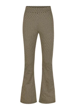 Clearance Miss Etam Broek flared print zwart Multi zwart