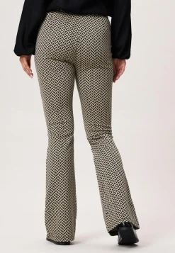 Clearance Miss Etam Broek flared print zwart Multi zwart