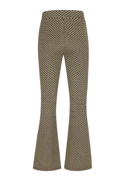 Clearance Miss Etam Broek flared print zwart Multi zwart