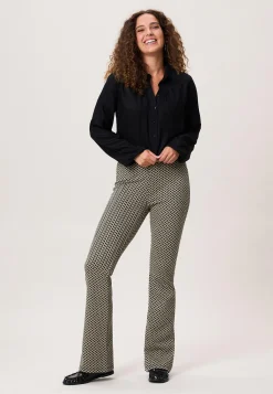 Clearance Miss Etam Broek flared print zwart Multi zwart