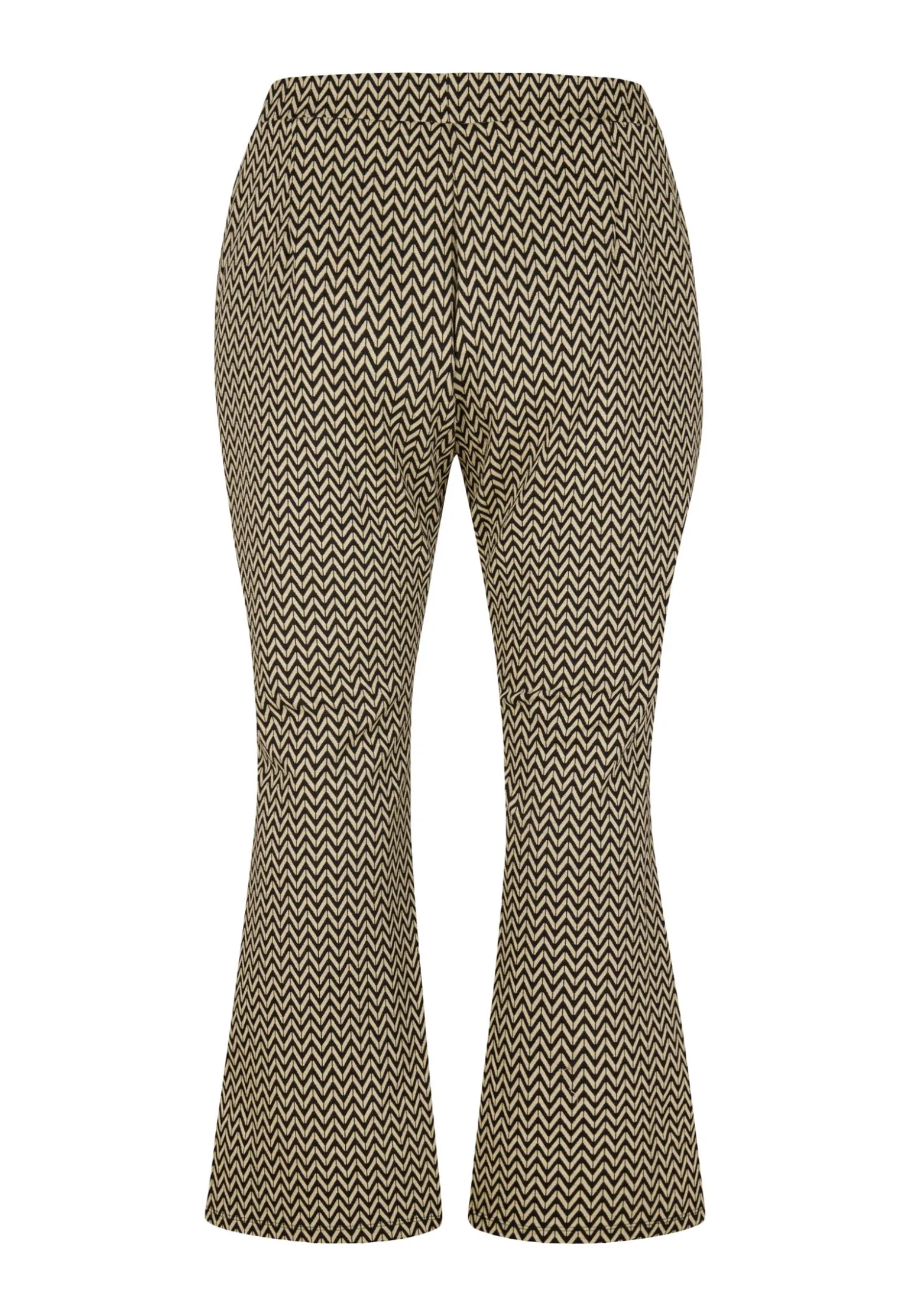 Discount Miss Etam Broek flared print zwart Multi zwart