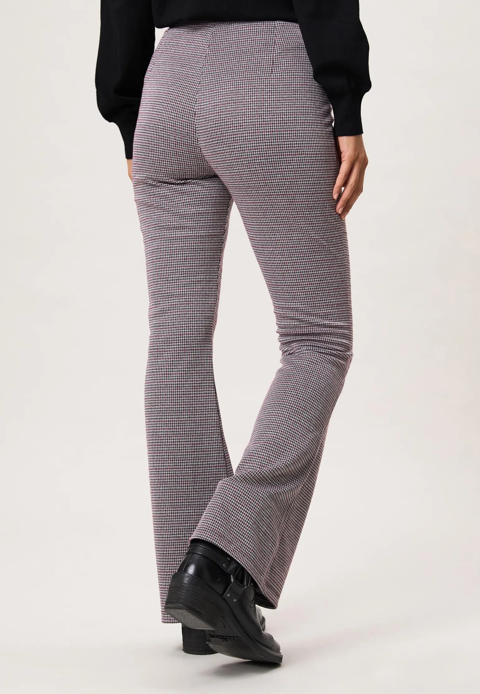 Online Miss Etam Broek flared ruit rood 32" Multi rood