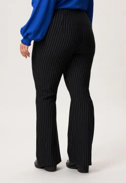 Outlet Miss Etam Broek flared streep zwart 32