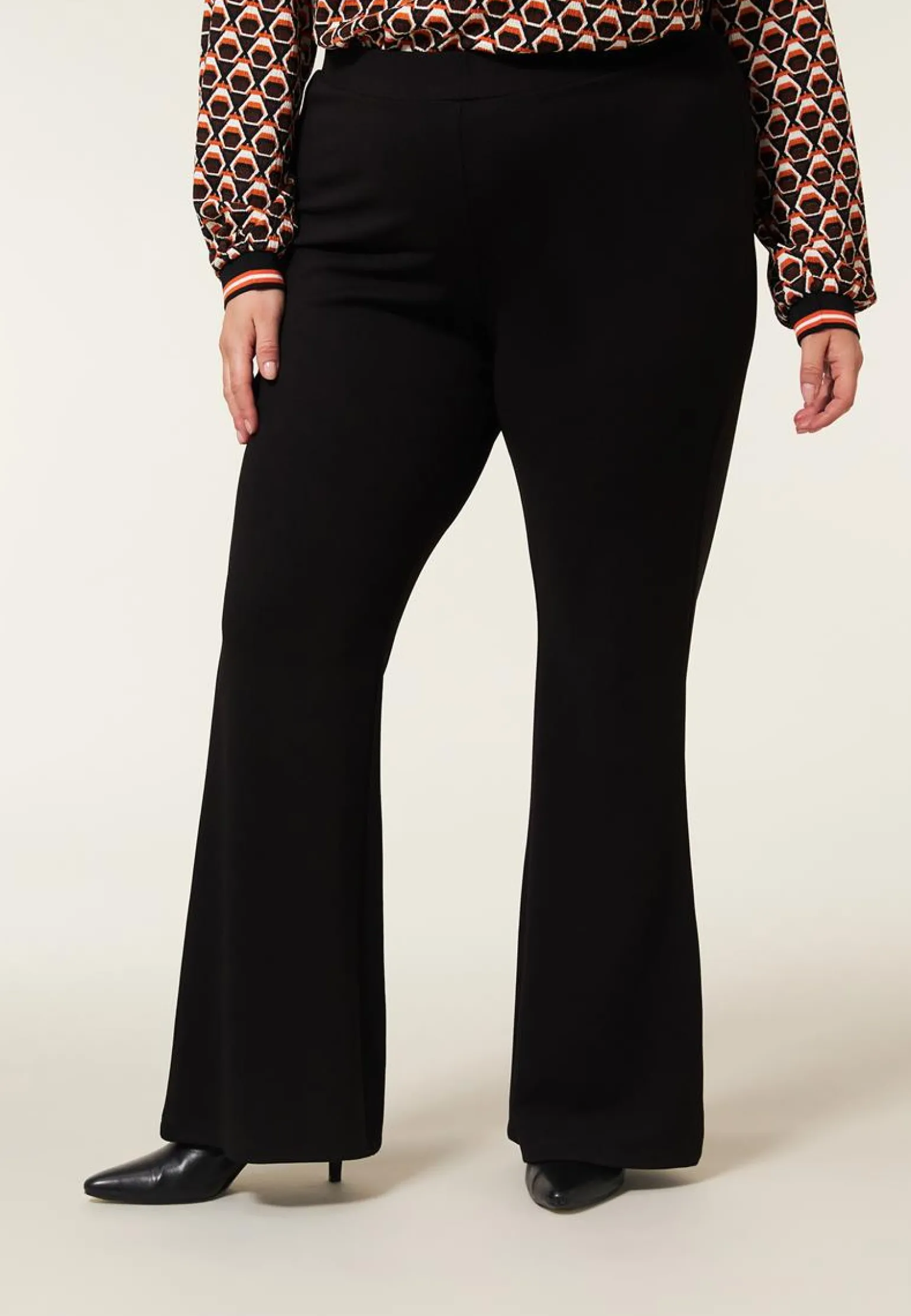 Miss Etam Broek flared 32" Zwart