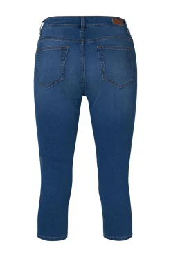 Outlet Miss Etam Broek 'Jackie' capri blauw Medium denim