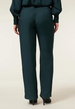 Hot Miss Etam Broek jacquard wide leg groen Dark green