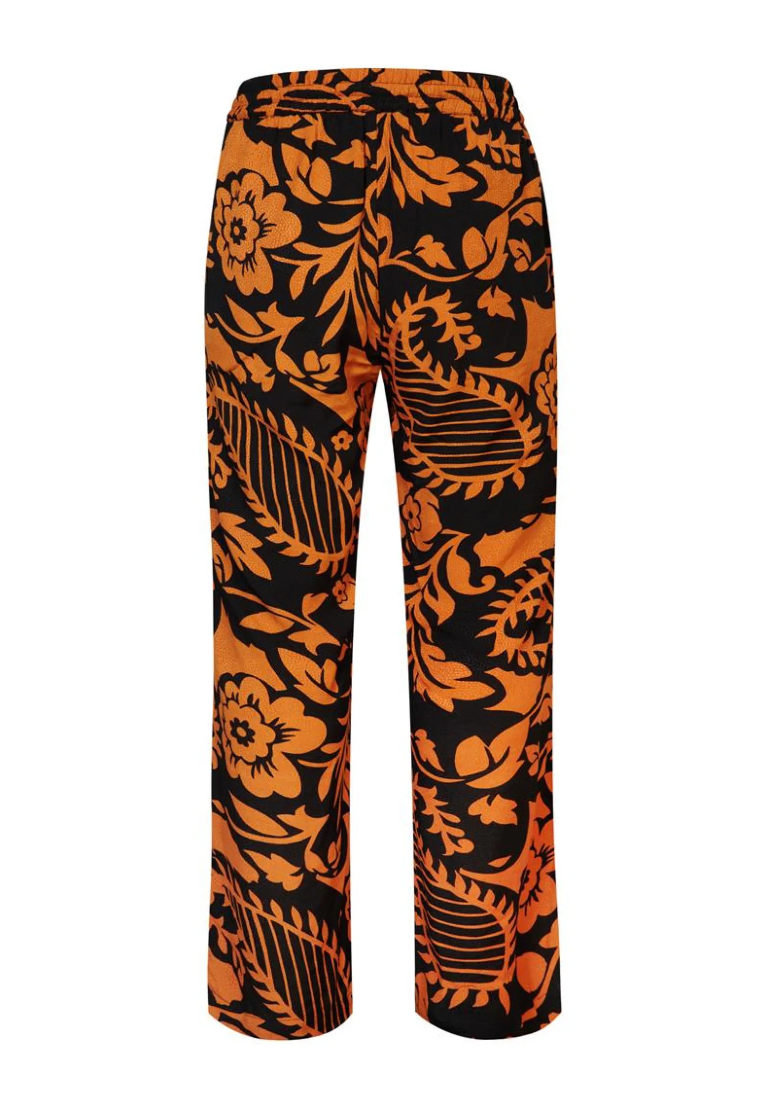Discount Miss Etam Broek jacquard wide leg print oranje Multi dark camel