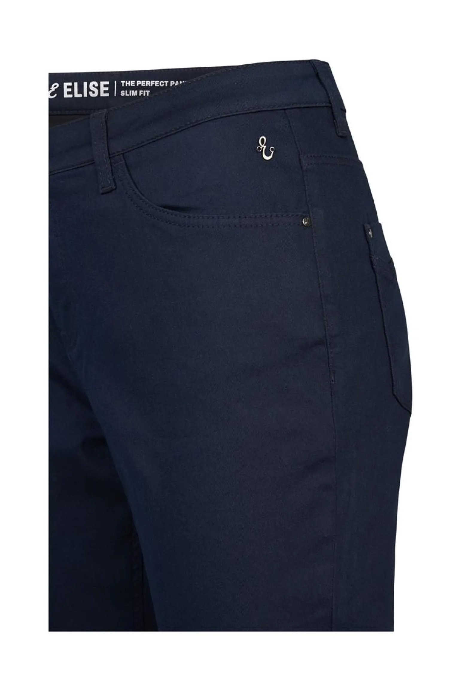 Best Miss Etam Broek slim fit blauw 36" Donkerblauw
