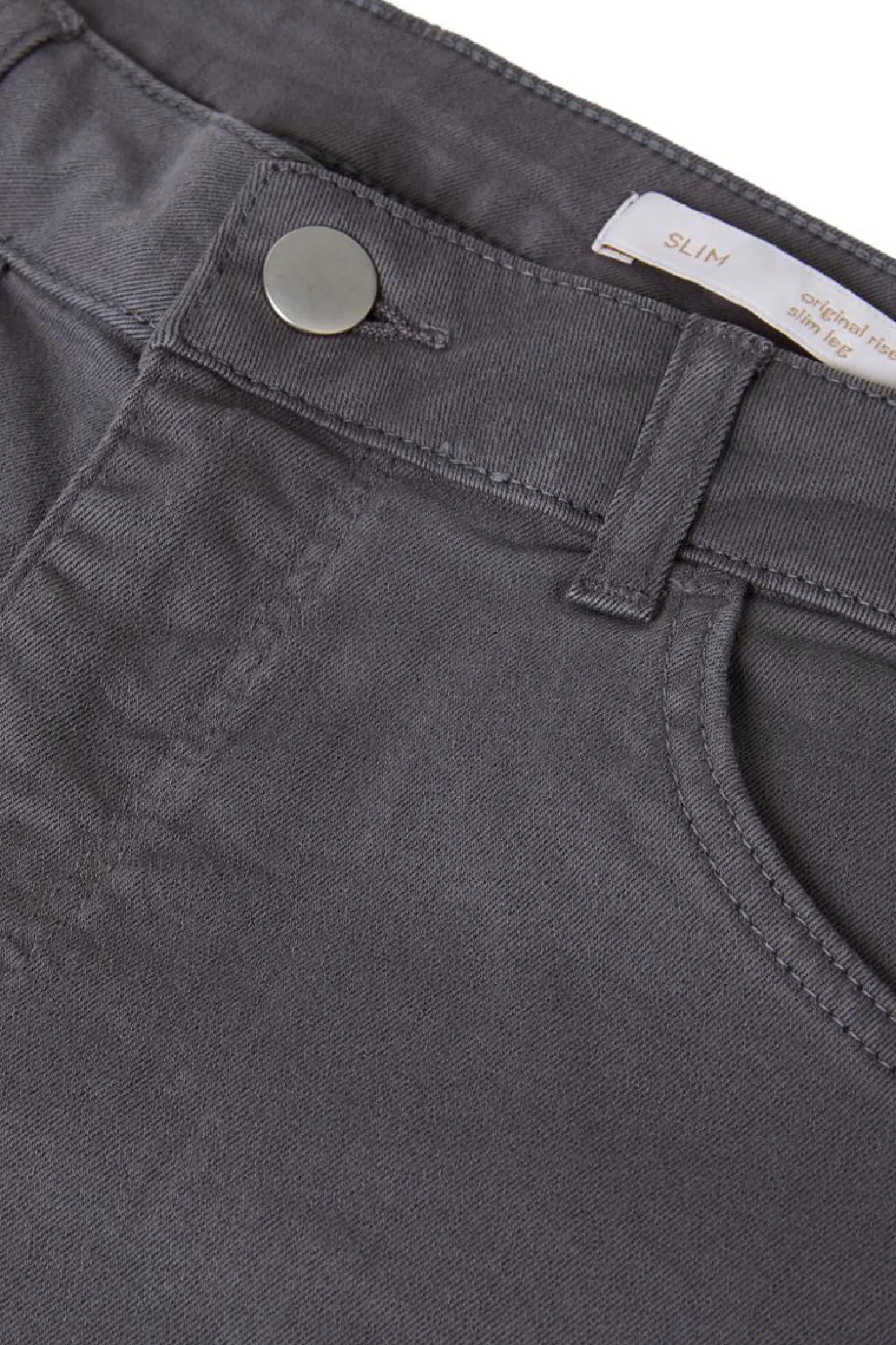 Outlet Miss Etam Broek slim fit grijs 32" Lichtgrijs