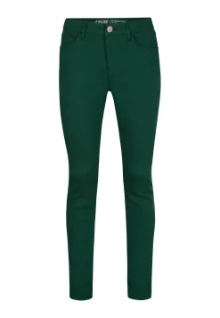Online Miss Etam Broek slim fit groen 32" Dark green