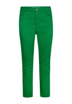 Discount Miss Etam Broek slim fit groen 32" Jelly bean green