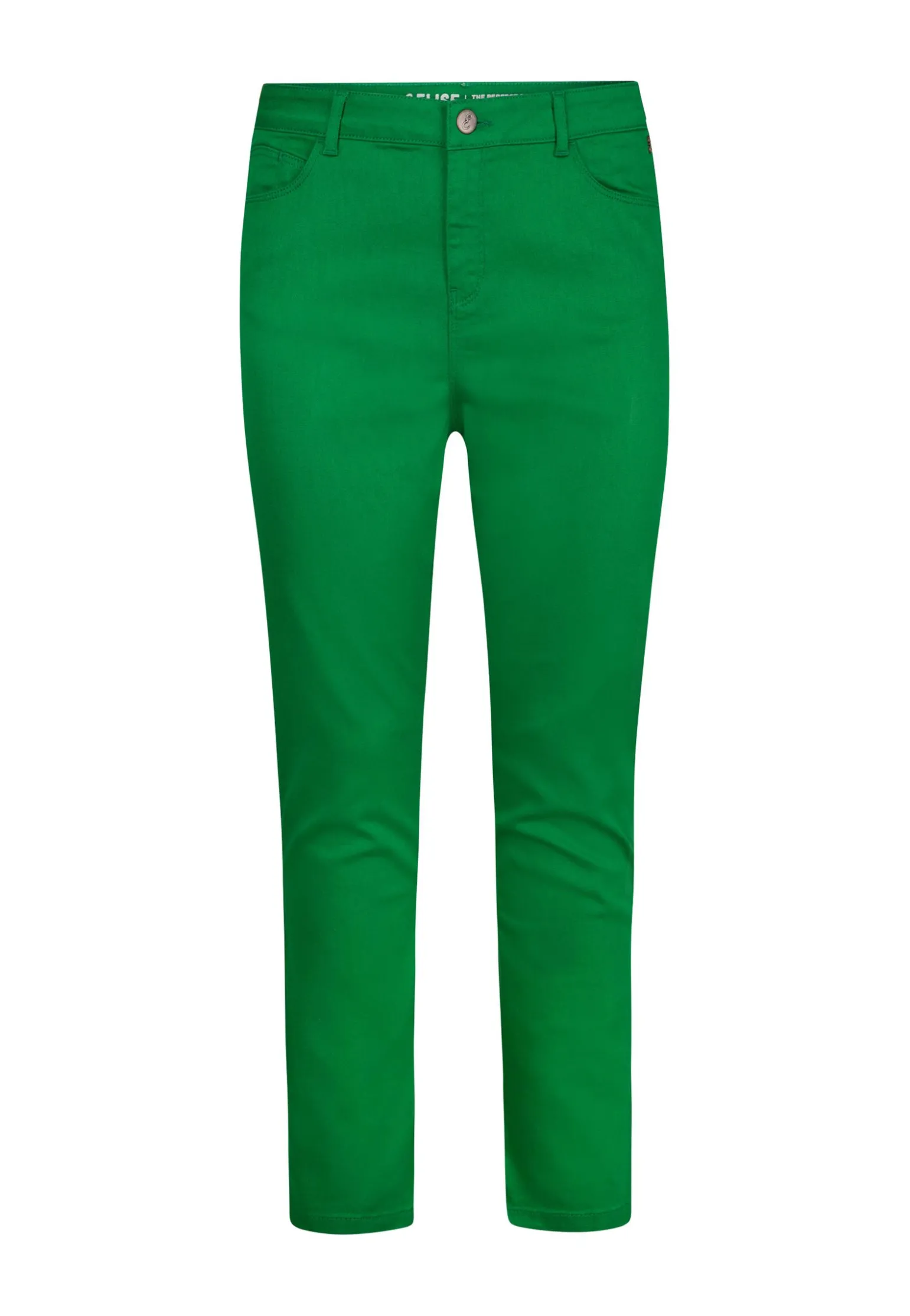 Discount Miss Etam Broek slim fit groen 32" Jelly bean green